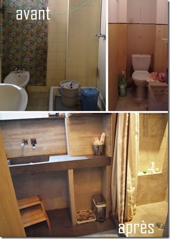 Projet avant-après mini salle de bain