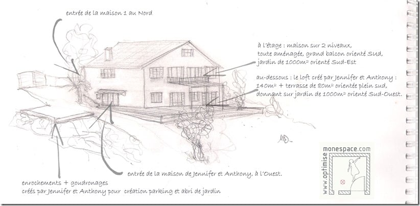 Division de la maison en 2 logements