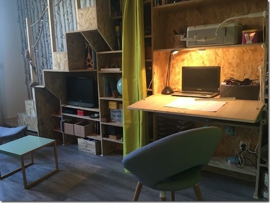 BUREAU SECRETAIRE SALON TINY LOFT TINY HOUSE