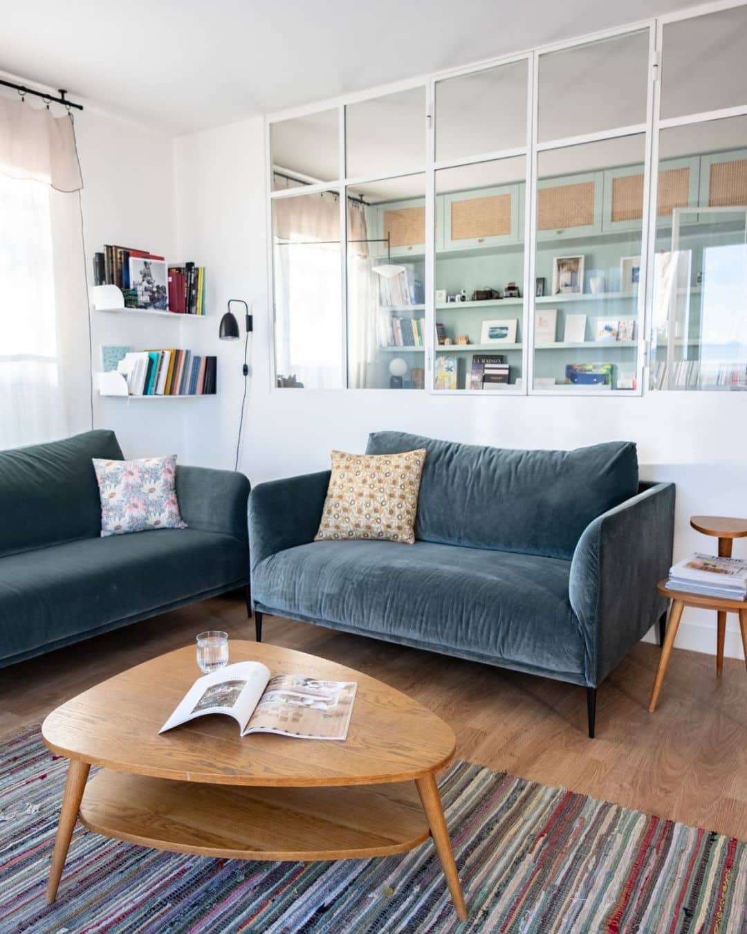 réunir 2 appartements salon cosy