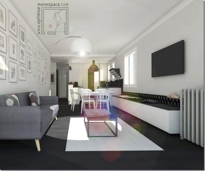 salon test noir et blanc