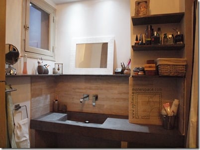 Vasque salle de bain béton ciré